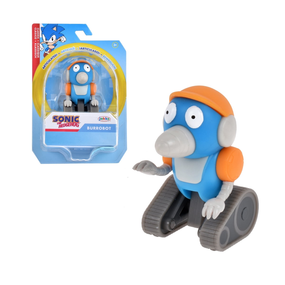 Figura De Acción Sonic Classic Colección Burrobot 5 Cm