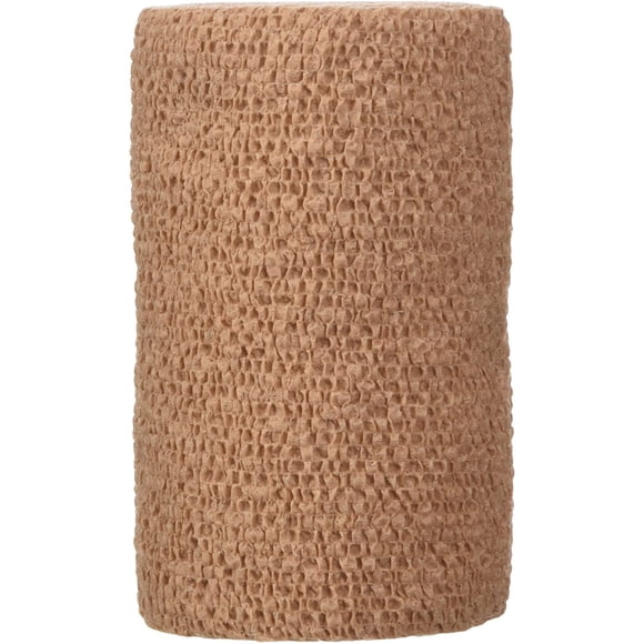 Venda autoadherente Coban color beige, 18 bolsas por caja