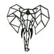thumbnail image 1 of Decoraciones De Pared Colgantes De Metal Cabeza De Elefante Para La Sala De Estar De La Oficina En El Hogar, 1 of 3