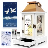 Farol Conmemorativo Stillwind Con Vela Led, Marco Para Foto Y Cajón