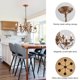 thumbnail image 4 of Candelabro Ganeed de 6 luces, 61 cm, bronce antiguo, 110 V, 4 of 9