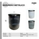 thumbnail image 2 of Basurero Metálico Blanco, 2 of 2