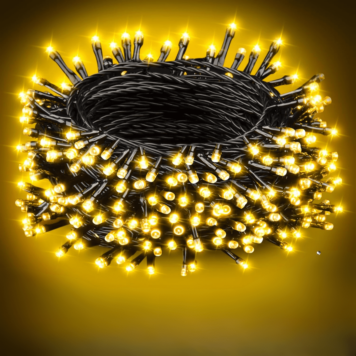 Genérica - Luces Navidad 10mts Recarga Solar Cálida