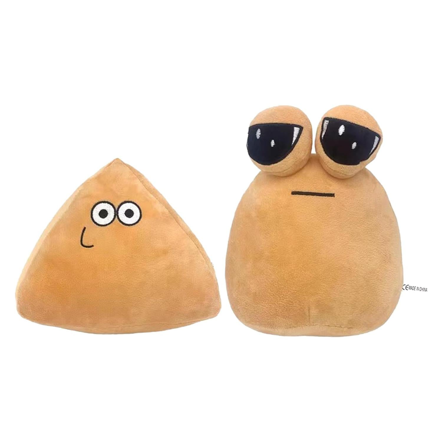 Genérico - Juguete Pack 2 Peluches Mi Mascota Alien Pou 20cm Beige Infantil