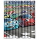 thumbnail image 1 of Cortina de ducha de diseño de coche de carreras, juego de cortinas de baño con ganchos, tamaño 60 x 72 pulgadas, 1 of 3