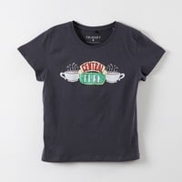 Polera Manga Corta Mujer Central Perk Negro Friends