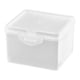thumbnail image 1 of Caja de almacenamiento transparente rectangular con tapa, caja de polipropileno, caja de embalaje de plástico transparente de 150 mm de largo., 1 of 5