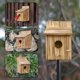 thumbnail image 4 of Casa de madera para pájaros NATUREYLWL para pinzones, azulejos y cardenales, 4 of 7