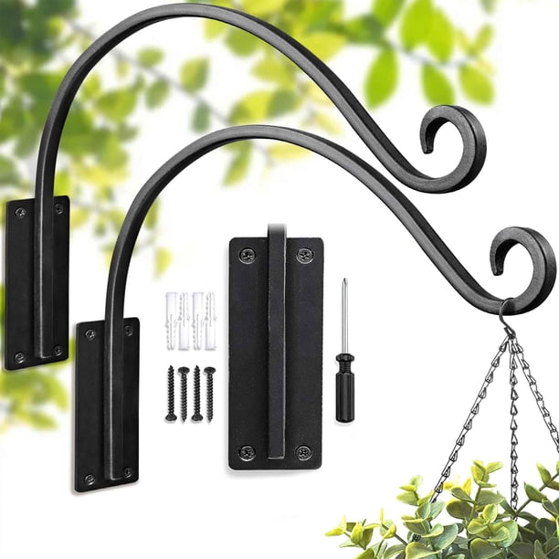 Soporte colgador para plantas Lifyzoon de metal de 40 cm, capacidad de 80 lb, paquete de 2