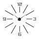 thumbnail image 1 of Moderno Reloj De Pared 3D Grande Números Letras DIY Pegatinas 3D Reloj Negro, 1 of 5