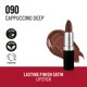 thumbnail image 4 of Rimmel Labial de Acabado Duradero | Hasta 8 Horas de Color Intenso con Tecnología Color Protect y Complejo Exclusivo Black Diamond | 0.14 fl oz (Paquete de 1) | 90 Cappuccino Deep, 4 of 9