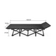 thumbnail image 2 of Cama plegable ligera portátil interior y camping 190x71 cm gris, 2 of 3
