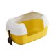 thumbnail image 3 of Caja De Arena Para Mascotas Con Parte Superior Abierta Y Lados Altos Para Gatos Peque?os Y Grandes, Color Amarillo, 3 of 5