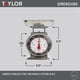 thumbnail image 3 of Báscula de cocina para pesaje de alimentos Taylor Mechanical de 5 kg/11 libras, 3 of 7