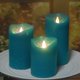 thumbnail image 2 of Velas LED CANDLE CHOICE Pack de 3 color verde azulado 8 cm/10 cm/15 cm, 2 of 5