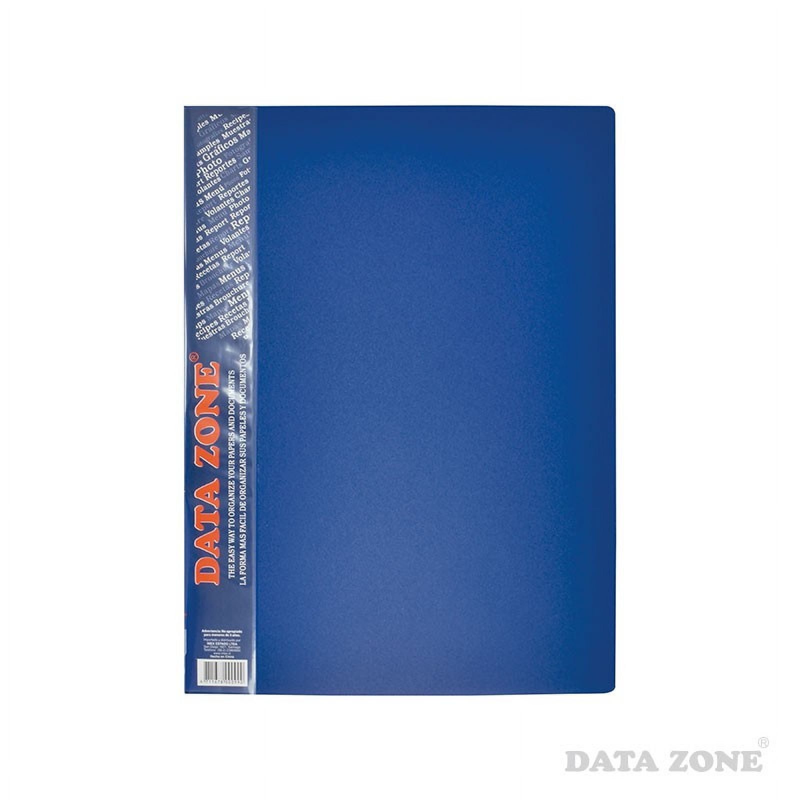 Datazone - Carpeta A4 30 Fundas Azul