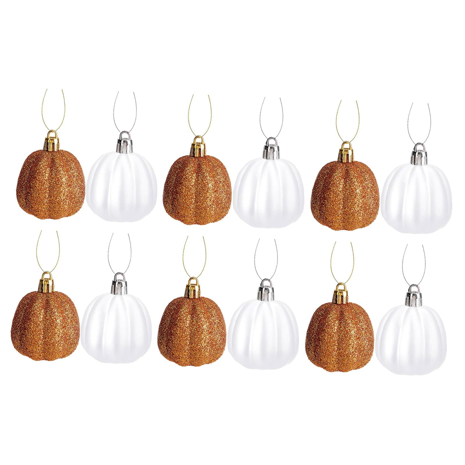 Magideal - 12 Adornos Colgantes De Calabaza Para Halloween, Decoración Rústica De Otoño, Suministros Para Fiestas De Cosecha Para Sala De Estar Y Festivos.