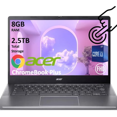 Laptop Acer Chromebook Plus 514 14"" Fhd Táctil I3 8Gb 512Gb