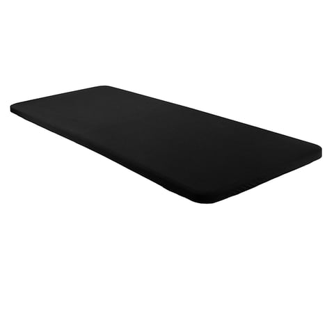 Bothyi - Mantel De Licra Para Mesa, Rectangular, Lavable, Para Picnic, Banquete, Cena, Negro, 243X76X46Cm