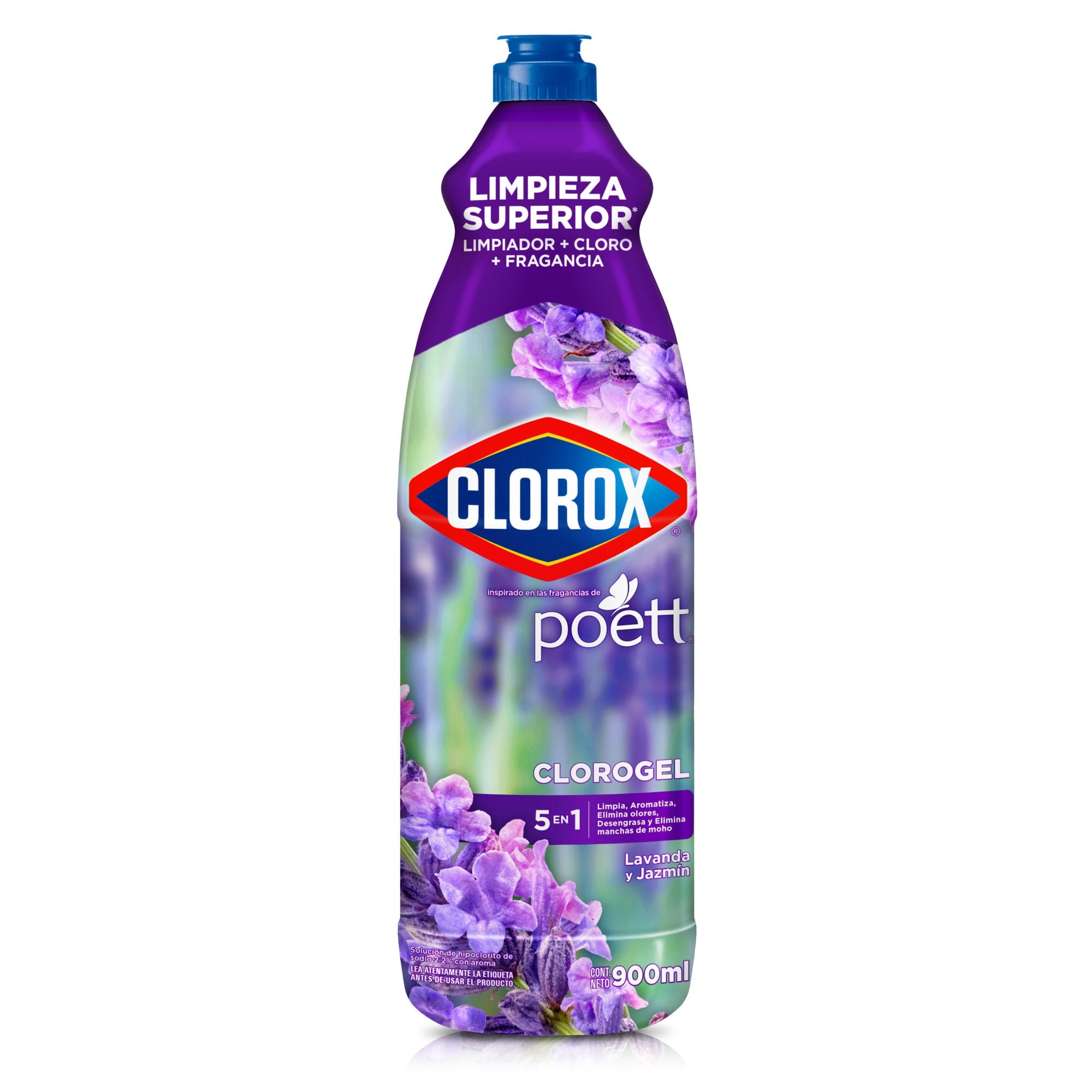 Cloro En Gel Lavanda Botella 900 ml Clorox