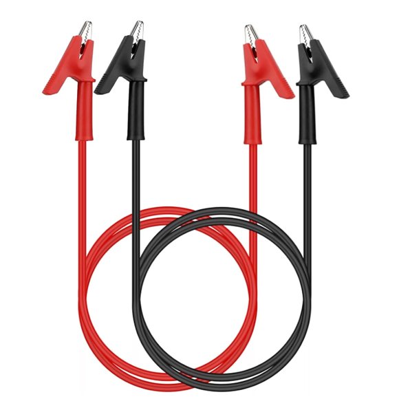 Cables de prueba AEDIKO con pinzas cocodrilo, 15 A, 1000 V, 100 cm