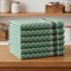 thumbnail image 1 of REGALWOVEN Paños de Cocina de Tejido de Panal 6Pcs Toallas de Cocina de Algodón Verde 15"x25", 1 of 6