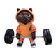 thumbnail image 1 of Estatuilla De Gato Creativa Divertida Linda Escultura De Gato De Fitness Para Mujeres Escritorio Oficina Naranja, 1 of 5