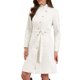 thumbnail image 4 of INSPIRE CHIC Abrigo de Guisante para Mujer Invierno Cuello Alto Abotonado Abrigos de Longitud Media con Cinturón XL Blanco, 4 of 6
