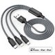 thumbnail image 4 of Cable cargador Xnewcable 3 en 1 tipo C Micro Lightning de 1,2 m, 4 of 7