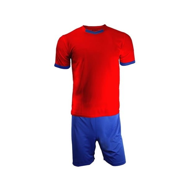 Uniforme De Futbol Infantil Mizar Rojo- Azul Rey Talla 16