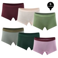 Giovacchino - Pack De 6 Calzones Boxer Pantaleta Bambú Mujer