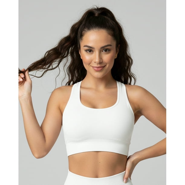 Peto Sujetador Elasticado Mujer Espalda Detalle Estilo Deportivo