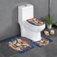 thumbnail image 1 of Karate Kid Juego de 3 alfombras de baño de coral fleece: tapete de baño + alfombra de inodoro en forma de U + funda de tapa de inodoro en forma de O, 1 of 6