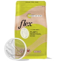 Disco Menstrual Desechable Flex Plant Plus Disc, 12 Unidades