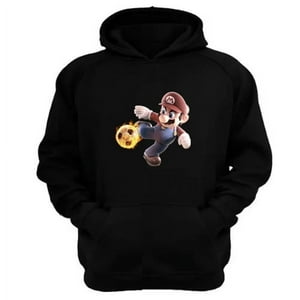Genérico - Polerón Canguro Plomero Futbol Negro Talla S Unisex