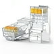 thumbnail image 1 of Conector Rj-45 Plastico 10un (bag) Cat6 1000mbps Nw120, 1 of 2