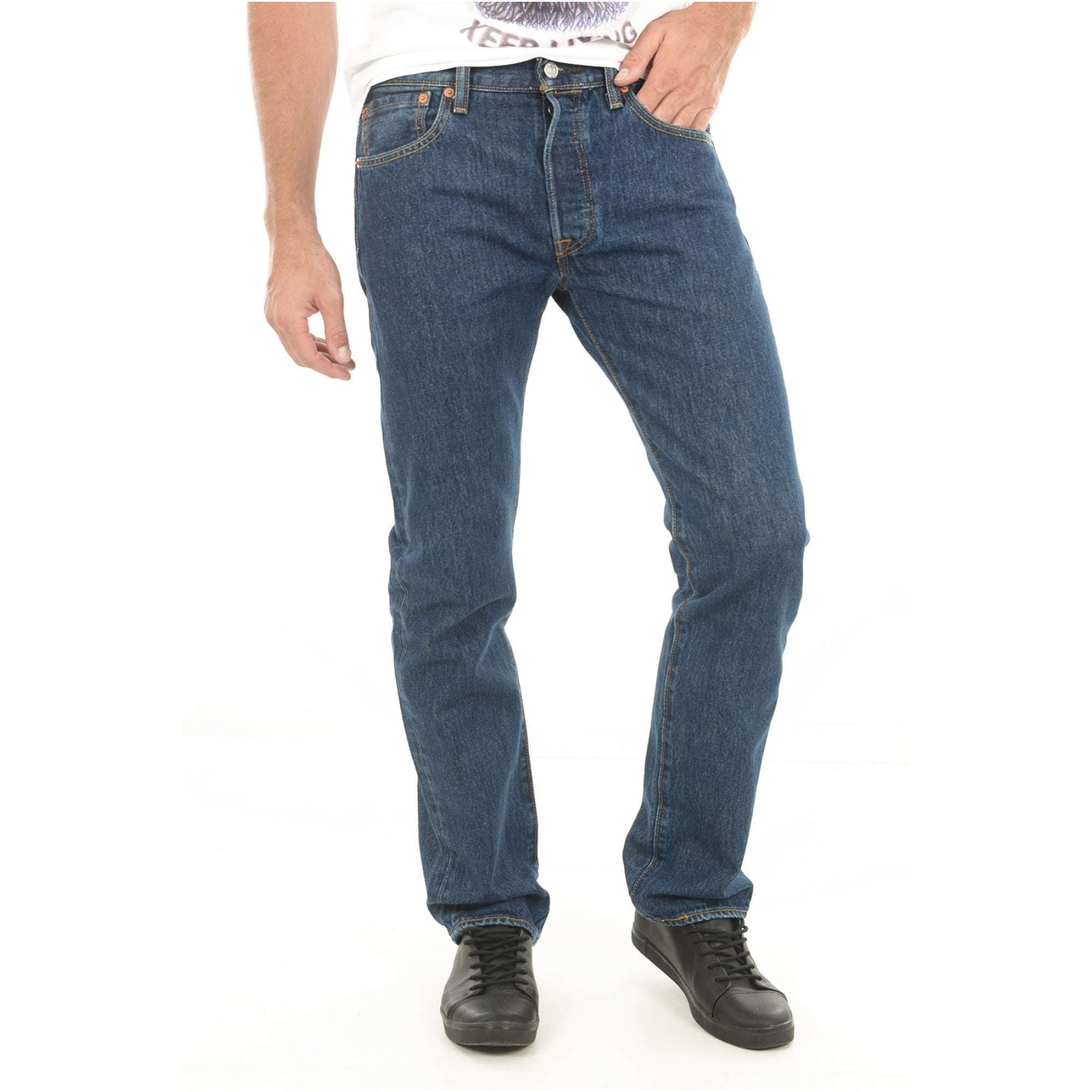 Jeans Levi's 501 Original Fit Para Hombre, Lavado Oscuro, 40w X 30l