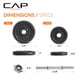 thumbnail image 3 of Set de Mancuernas Ajustables CAP Barbell 18 kg con Estuche 40 Libras, 3 of 9