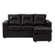 thumbnail image 4 of Seccional Emanuel Cuero Sintetico Pu Negro, 4 of 8