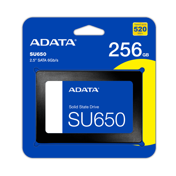 DISCO ADATA DE ESTADO SOLIDO 256GB SSD 2.5" ULTIMATE SU650 P/N ASU650SS-256GT-R