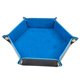 thumbnail image 3 of Bandeja De Dados Caja De Almacenamiento De Cuero Plegable Soporte De Almacenamiento De Escritorio Azul, 3 of 5
