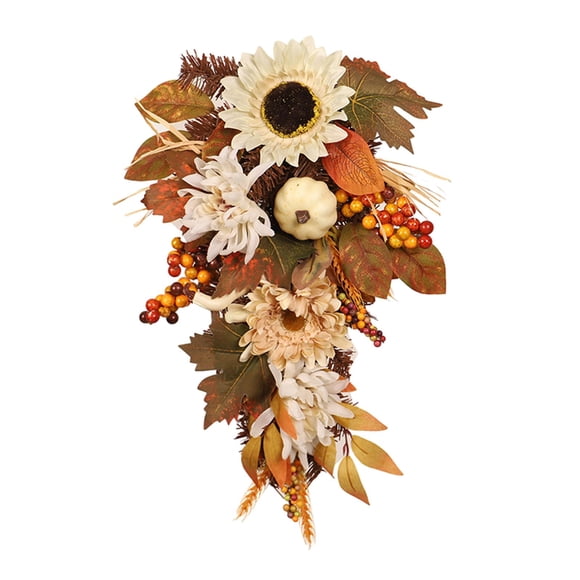 Cosecha De Otoño Swag Decoraciones Para Ventanas Decoración De Halloween Guirnalda Con Forma De Lágrima
