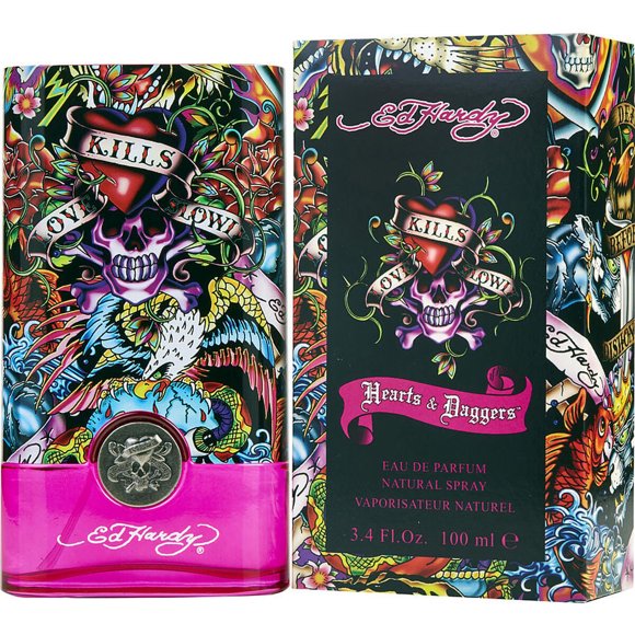Perfume Ed Hardy Heart Dagger 3.4 oz 100 ml EDP Mujer