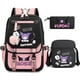 thumbnail image 1 of 3pcs Kuromi Backpacks Patchwork Capacity Women Men Travel Mochilas With Shoulder Bags Ins Laptop Teens School Bags, 1 of 3