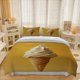 thumbnail image 1 of 3pcss Vanilla Ice Cream Cone Theme Bedding Set Duvet Cover Pillowcase Set, 1 of 5