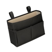 Bothyi - Organizador De Cama Colgante Para Mesita De Noche, Para Revistas, Ligero, Multifuncional, Negro