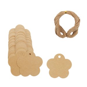 Bothyi - 100 Etiquetas De Regalo Para Escribir, Colgantes, En Blanco, Para Acción De Gracias, Bodas, Cumpleaños, Papel Kraft