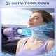 thumbnail image 4 of Ventilador clip coche LED 199 velocidades 16°C semi enfriamiento USB recargable 360°, 4 of 7