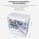 thumbnail image 2 of Funda para PC Lian Li V100 blanca Mid-Tower con 4 ventiladores ARGB, 2 of 9