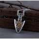 thumbnail image 2 of Collar Amuleto Vikingo Punta Flecha Valknut Hombre Mujer, 2 of 3